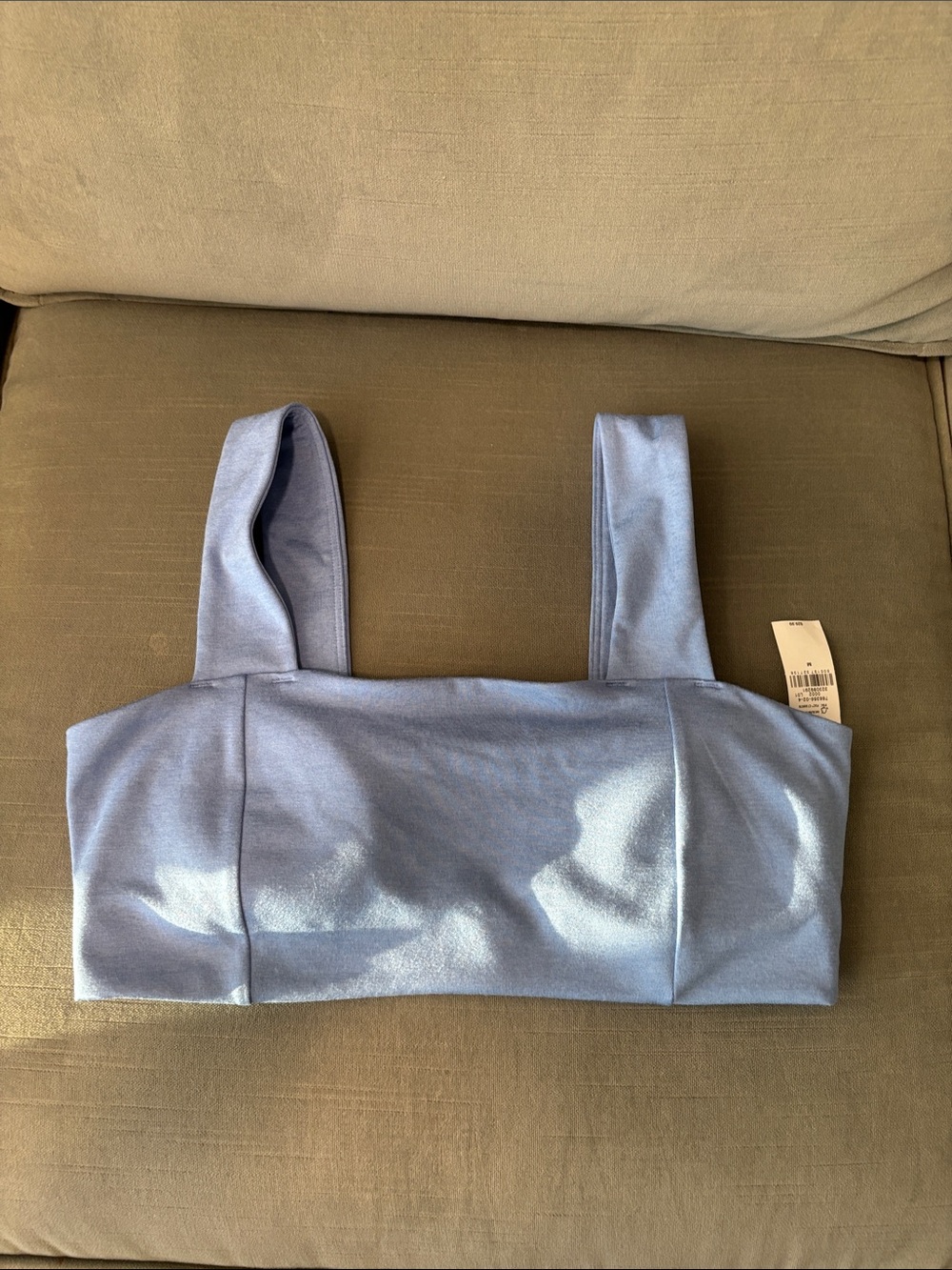 Old Navy Baby Blue Square-Neck Crop Top